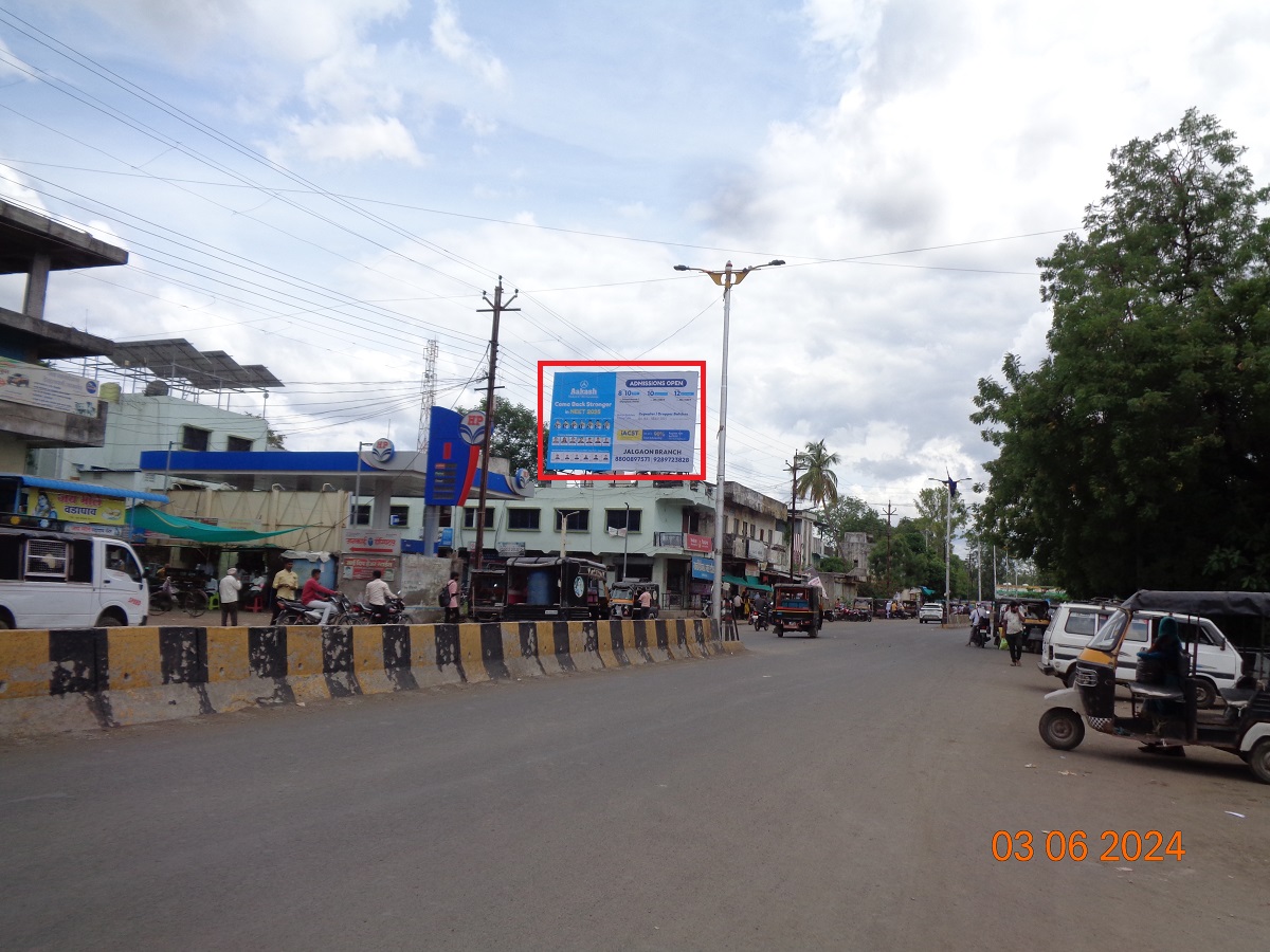 JAMNER CBS road facing Jalgaon Hoarding
